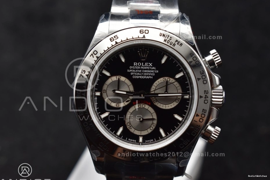 Best 794 Daytona SS SH4131 on Dial Silver 126509 V Bracelet QF Edition 1:1 Black Classic 0803